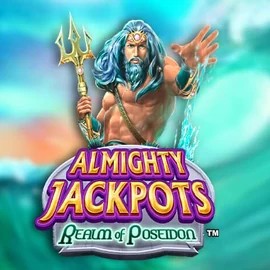 Almighty Jackpots – Realm of Poseidon logo – Jackpots by Novomatic at Vegasino Casino