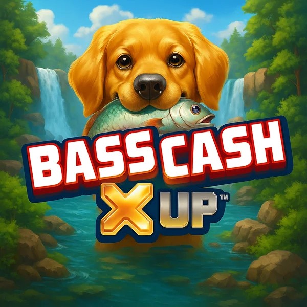 Bass Cash X UP logo by Alchemy Gaming Vegasino Casino