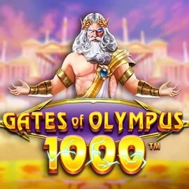 Gates of Olympus 1000 logo – Slots by Pragmatic Play at Vegasino Casino
