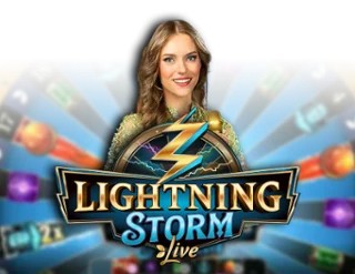Lightning Storm online game logo by Evolution on vegasinocasinoo.it