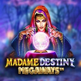 Madame Destiny Megaways casino game by Pragmatic Play – featured logo at Vegasino Casino