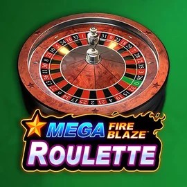 Mega Fire Blaze Roulette slot logo by Playtech at Vegasino Casino
