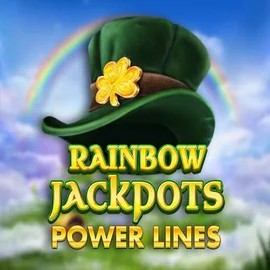Official Jackpots logo: Rainbow Jackpots Power Lines by Red Tiger Gaming at Vegasino Casino