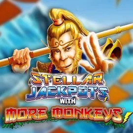 Stellar Jackpots with More Monkeys game by Lightning Box Game – logo hosted on Vegasino Casino