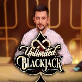 Unlimited Blackjack casino game by Ezugi – featured logo at Vegasino Casino