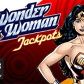 Wonder Woman Jackpots online game logo by Amaya on vegasinocasinoo.it